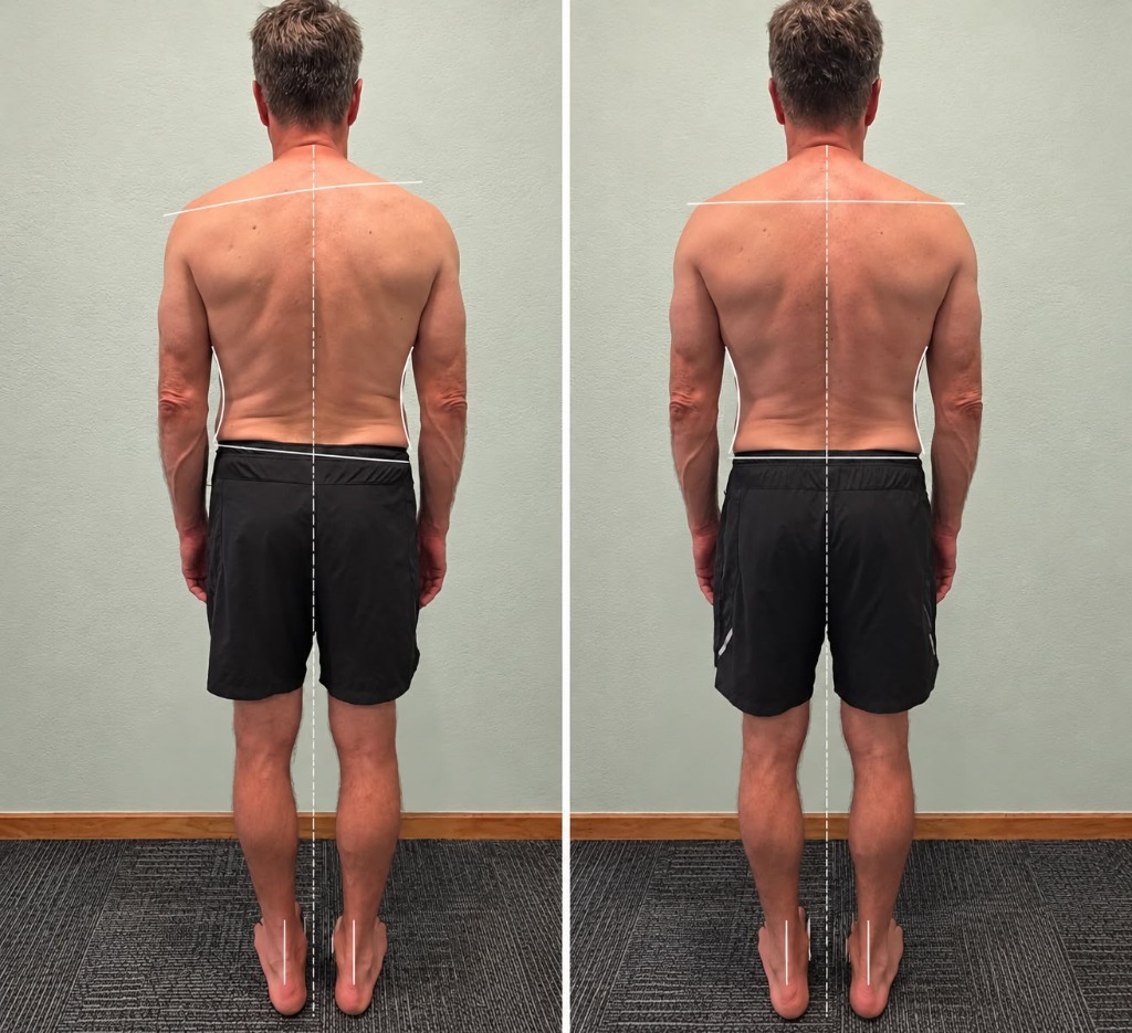 Shoulder Leveling & Pelvic Balance — Before and After